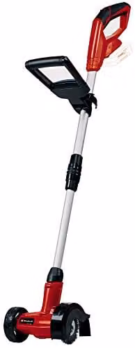 Einhell Cordless Patio Cleaner 18V PXC with Adjustable Telescopic Long Handle and Twin Brush in Black and Red – 1