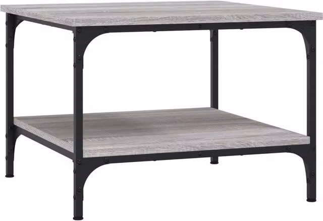 Berkfield Home Grey Sonoma Coffee Table, W/D/H: 55 x 55 x 40 cm