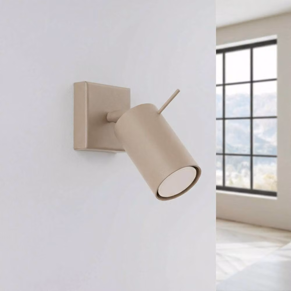 Sollux Lighting Modern Ring Wall Lamp in Taupe, W/D/H: 8 x 8 x 16 cm – 2