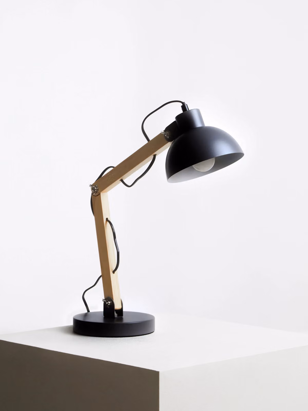 Orsina Ambiant by Interiors by Premier Adjustable Black Metal and Wood Table Lamp – 2