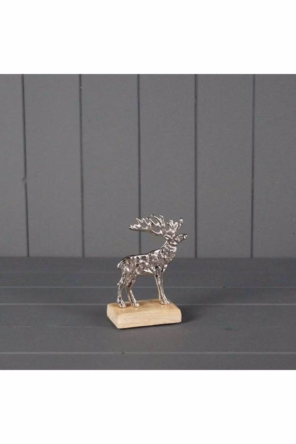KDMD Silver Handcrafted Metal Reindeer Tabletop Decoration – 2