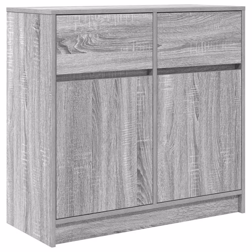 Berkfield Home Grey Sonoma Sideboard with Drawer, W/D/H: 80 x 34 x 76 cm – 2