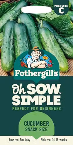 Mr Fothergill's Oh Sow Simple Cucumber Snack Size Vegetable Seeds, Green – 1