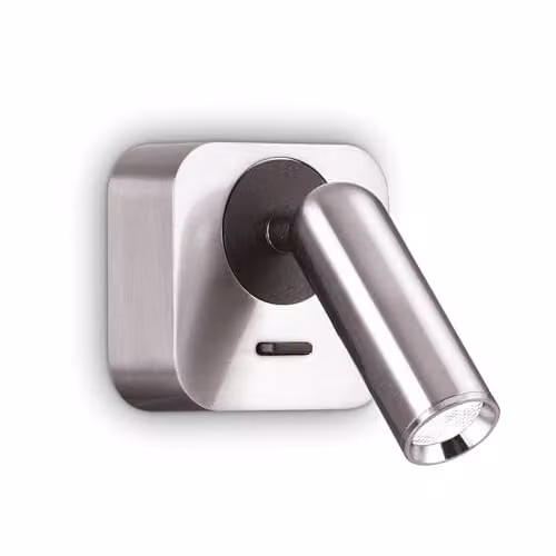 Netlighting Bean LED Square Wall Reading Light in Grey with 3000K Warm White 3.5W