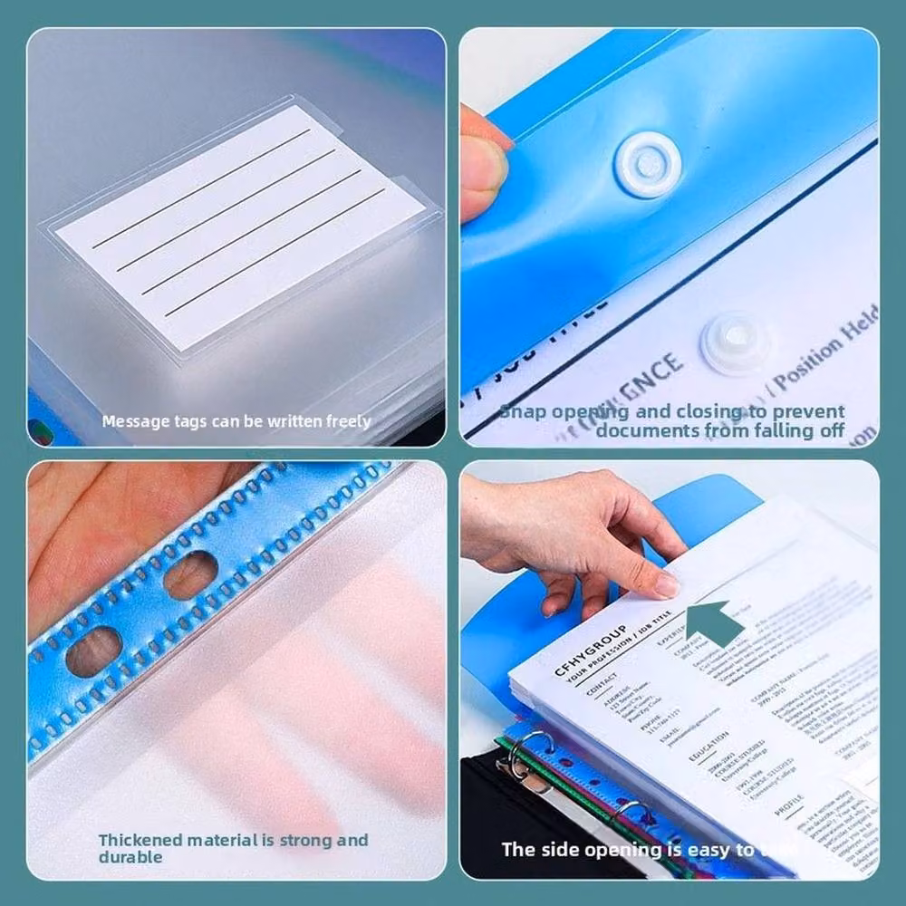 SPETLEK A4 Plastic Expandable Display Book with 12 Punched Pockets in Clear – 2