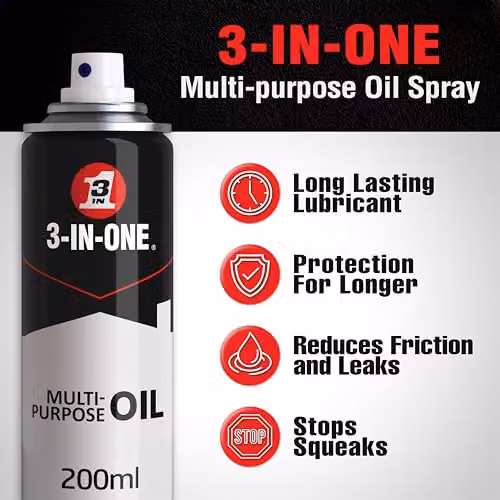 WD-40 Multi-Purpose Oil Spray, 200ml – 2