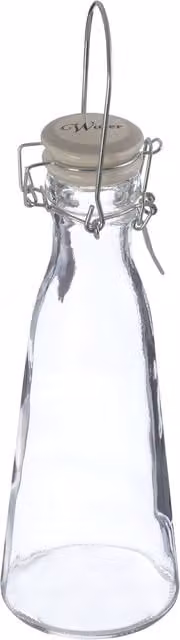 Orsina Transparent Water Storage Bottle with Silver Details, 1000ml