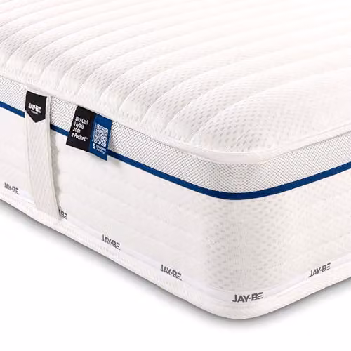 Jay-Be Bio Cool Hybrid 2000 Mattress, White and Grey, W/D/H: 120 x 190 x 23 cm – 1