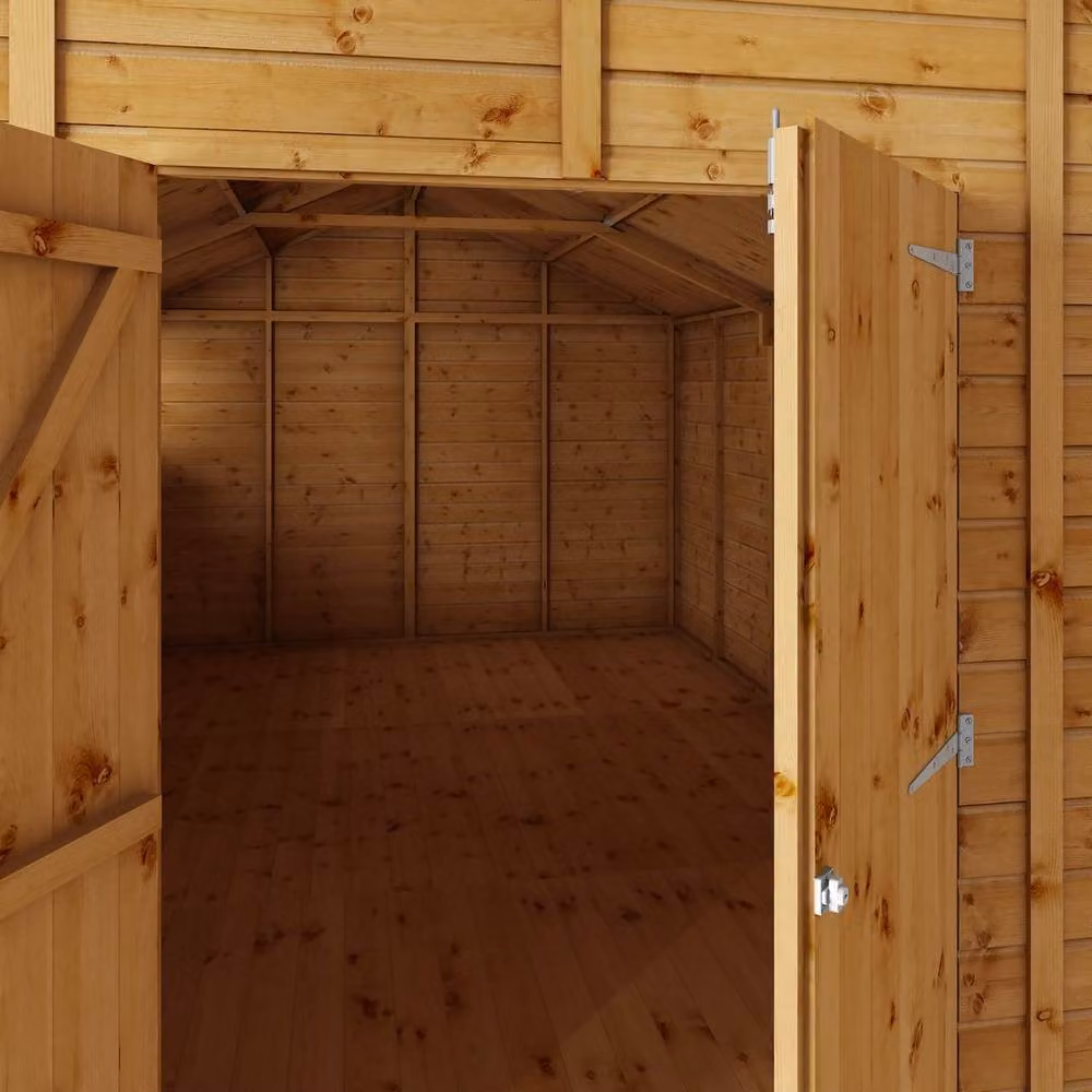Mercia Premium Shiplap Apex Workshop in Brown, W: 322.7 cm, D: 457.2 cm, H: 252.4 cm – 3