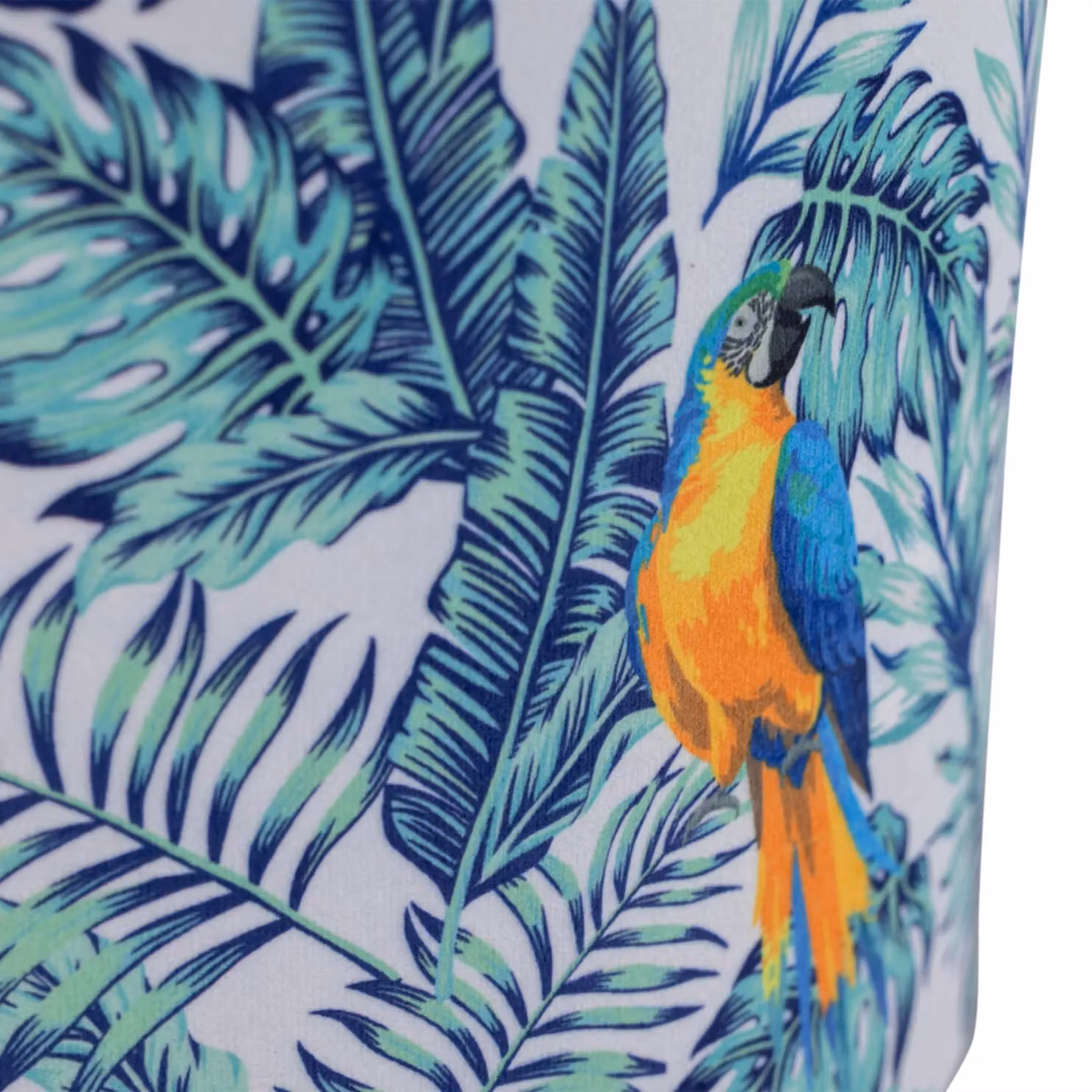First Choice Lighting Set of 2 Blue Multicolour Velvet Parrot Round Pendant or Table Lamp Shades, Diameter: 30 cm – 3
