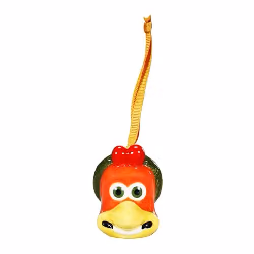 Half Moon Bay Wallace and Gromit Chicken Run Ceramic Hanging Decoration in Yellow and Multicolour