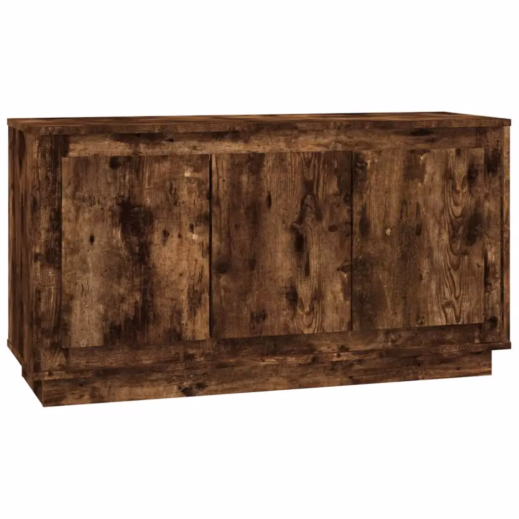 Berkfield Home Smoked Oak Sideboard in Brown, W/D/H: 102 x 35 x 55 cm – 2