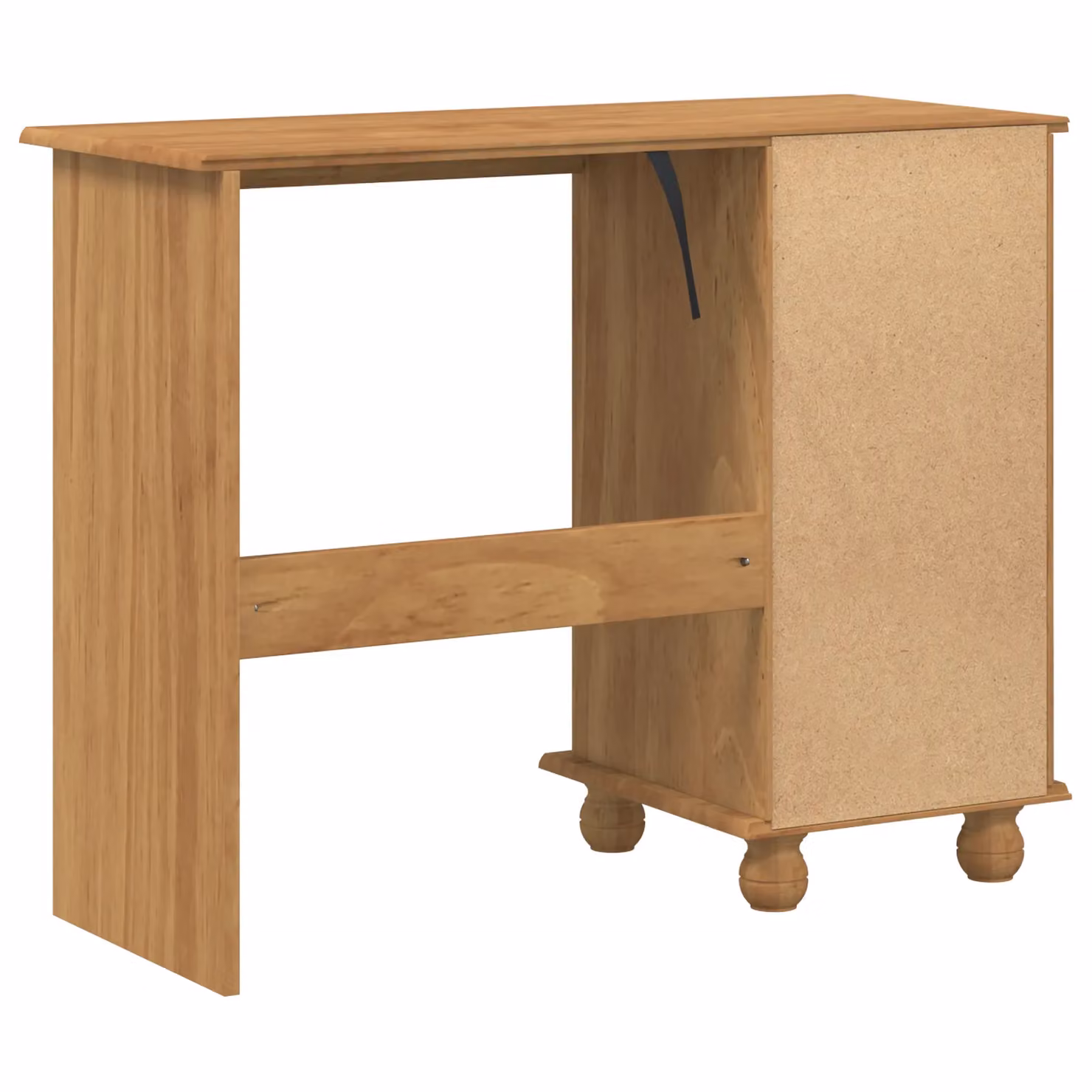 Berkfield ASKIM Home Writing Desk with Drawers in Brown Solid Pine, W/D/H: 95 x 40 x 75 cm – 3