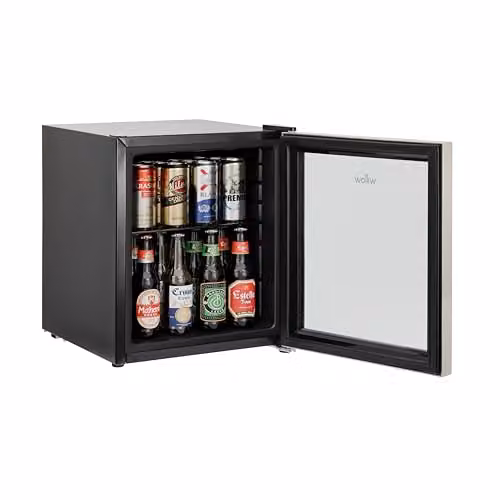 Willow WBC48B 48L Table Top Beverage Cooler in Black with Triple Glazed Glass Door and Adjustable Thermostat – 6