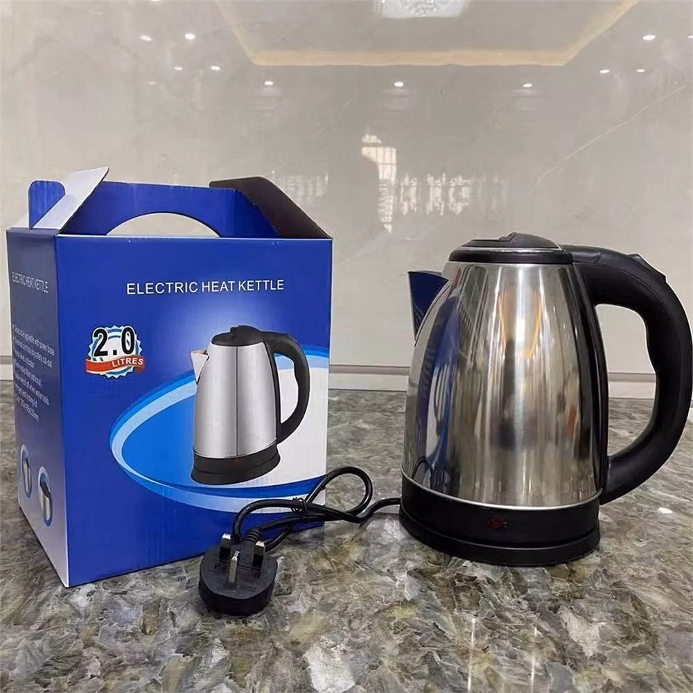 Nordara 2L Stainless Steel Cordless Electric Kettle with Auto Shut-off in Silver – 2