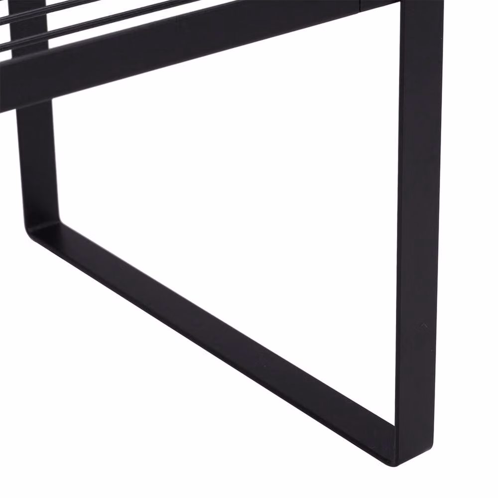 Garden Sanctuary Black Metal Freestanding Kitchen Spice and Herb Rack Organiser – 6