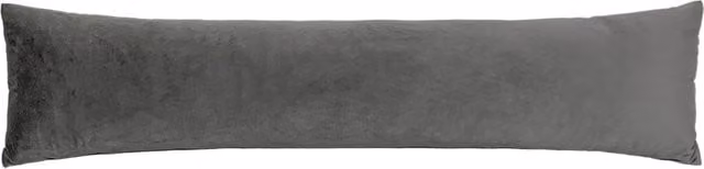 Opulence Velvet Draught Excluder in Grey Steel