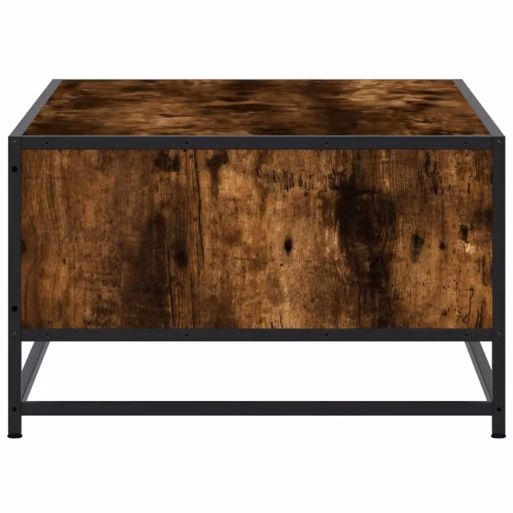 Berkfield Home Smoked Oak Coffee Table in Brown, W/D/H: 100 x 57 x 35 cm – 3