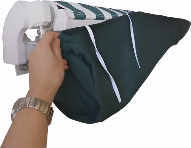 Primrose Awnings Plain Green Polyester Protective Awning Rain Cover and Storage Bag, 200 cm