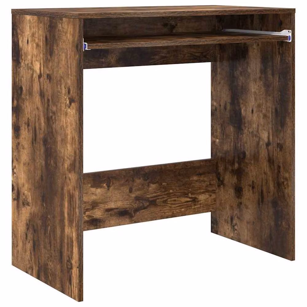 Berkfield Home Modern Computer Desk in Smoked Oak Brown, W/D/H: 100 x 50 x 76 cm – 3