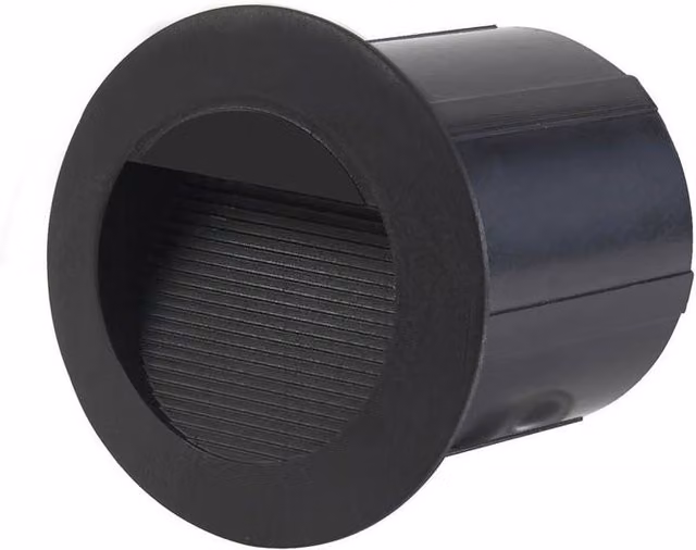 Netlighting Piani Outdoor Recessed Wall Lamp in Black with 4000K Neutral White LED Light