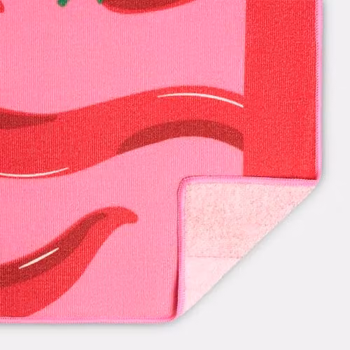 OHS Pink Microfibre Quick Drying Beach Towel, W: 71 cm, L: 152 cm – 3