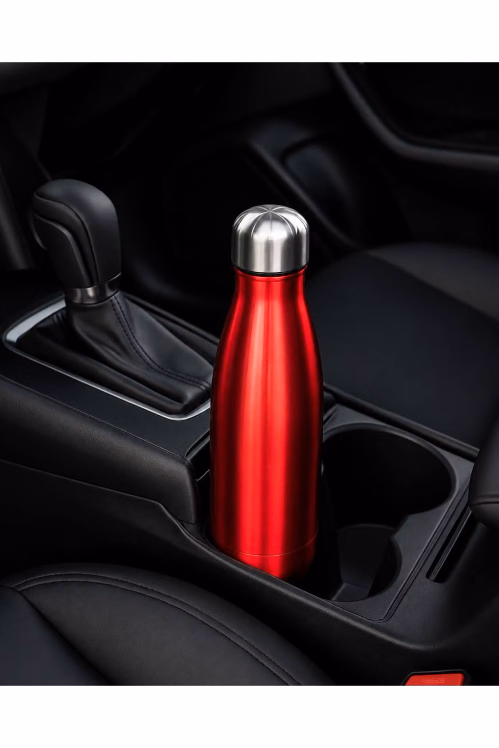 Dyzi Red Stainless Steel Water Bottle, 500ml, Leak Proof and BPA Free – 4