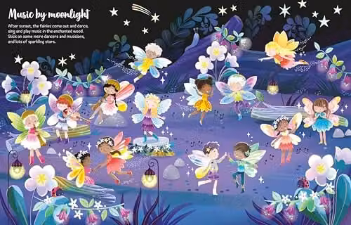 Usborne First Sticker Book Sparkly Fairies in Multicolour – 3
