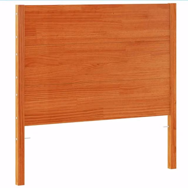 Berkfield Home Rustic Solid Wood Pine Headboard, Wax Brown, Width: 100 cm