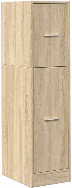 Berkfield Home Elegant Apothecary Cabinet in Sonoma Oak, Brown, W: 30 cm, D: 41 cm, H: 118 cm – 1