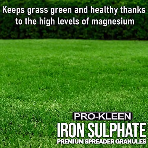 Pro-Kleen Iron Sulphate Spreader Granules 2.5kg Slow Release Plant Tonic for Lawns – 3