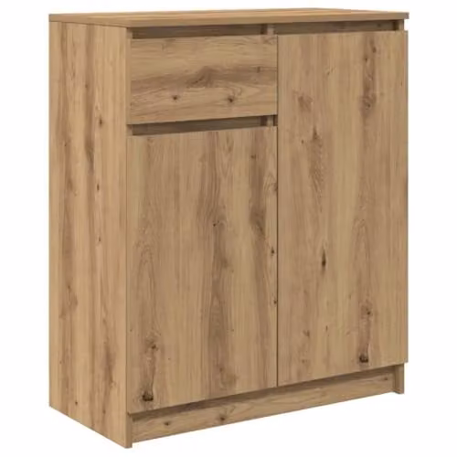 vidaXL Sideboard with Drawer in Artisan Oak Brown, Engineered Wood, W/D/H: 71 x 35 x 84 cm – 1