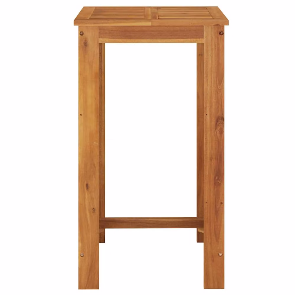 Berkfield Home Garden Bar Table in Brown Solid Acacia Wood, W/D/H: 60 x 60 x 105 cm – 3