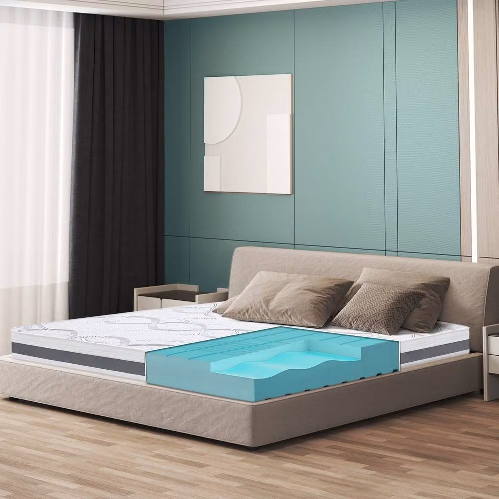 The White Stone Antibacterial Comfort Foam Orthopaedic Mattress in White, W/D/H: 100 x 205 x 16 cm – 2
