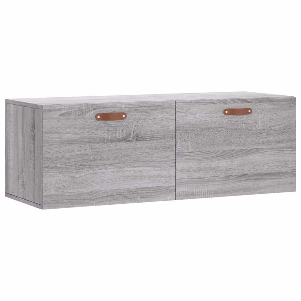 Berkfield Home Wall Mounted Cabinet in Grey Sonoma, W/D/H: 100 x 36.5 x 35 cm – 2