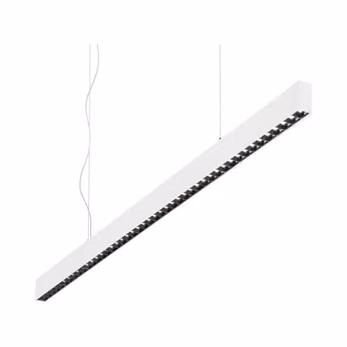 Netlighting Office LED Decorative Linear Straight Bar Pendant Light, White, 4000K – 1
