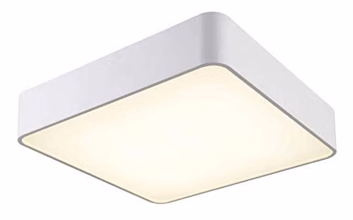 Netlighting Fusion Square LED Ceiling Flush Light Fitting, White, 4000K, 2100lm, 35W