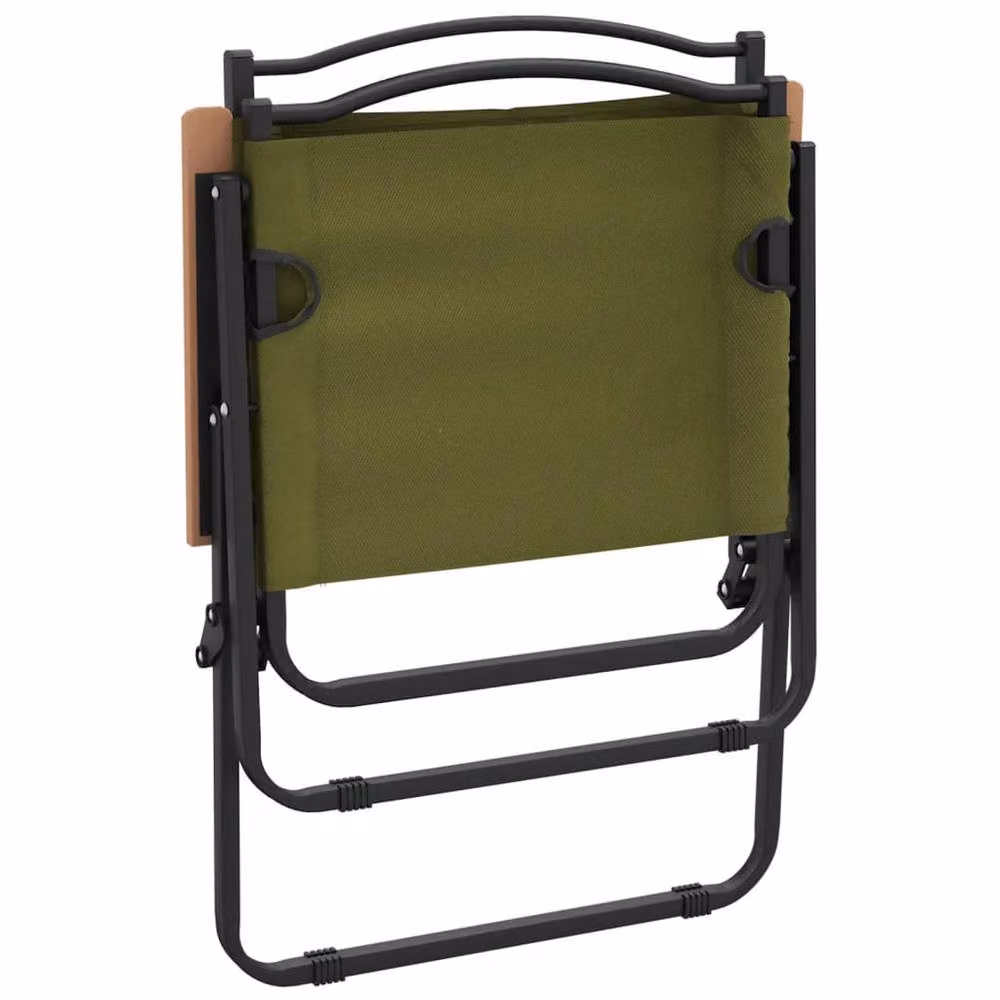 Berkfield Home Green Oxford Fabric Camping Chairs, 2 Pack, W/D/H: 54 x 55 x 78 cm – 4