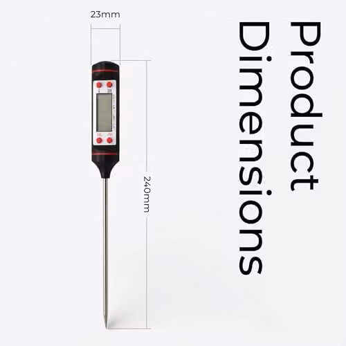St Helens Home & Garden Digital Meat and BBQ Thermometer in Black – 2