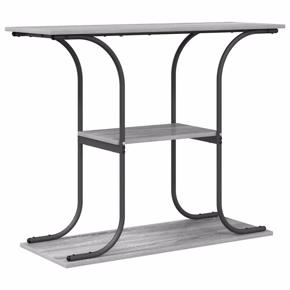 Berkfield Home Grey Sonoma Console Table, W: 101 cm, D: 35 cm, H: 80.5 cm – 1