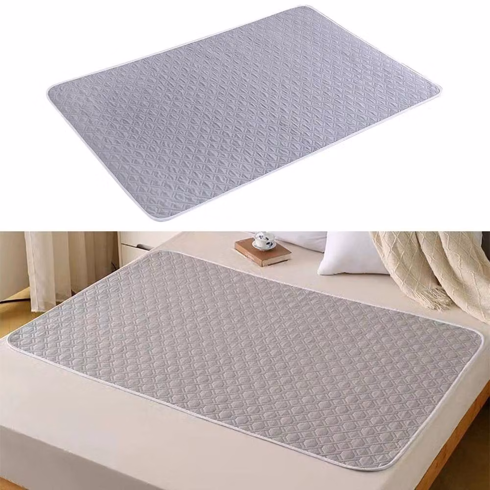 NESTLUNE Waterproof Incontinence Bed Pads for Babies, Grey, W: 60 cm, D: 120 cm – 4