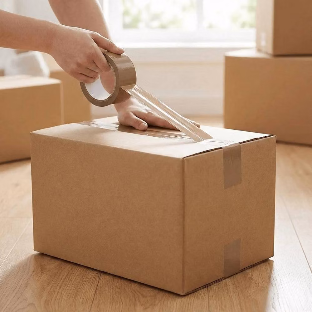 NESTLUNE 12 Pack Strong Brown Parcel Packing Tape – 3