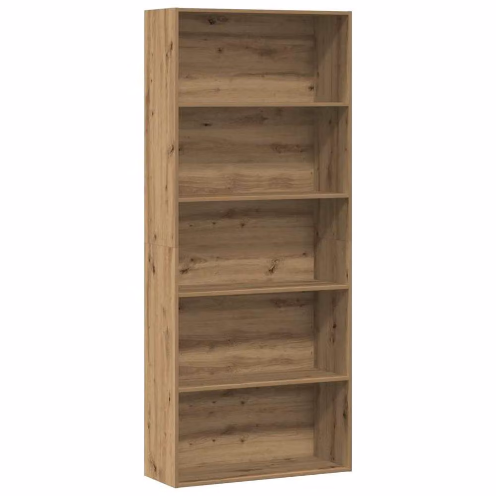 Berkfield Home Classic Book Cabinet in Artisan Oak, Brown, W/D/H: 80 x 30 x 189 cm – 2