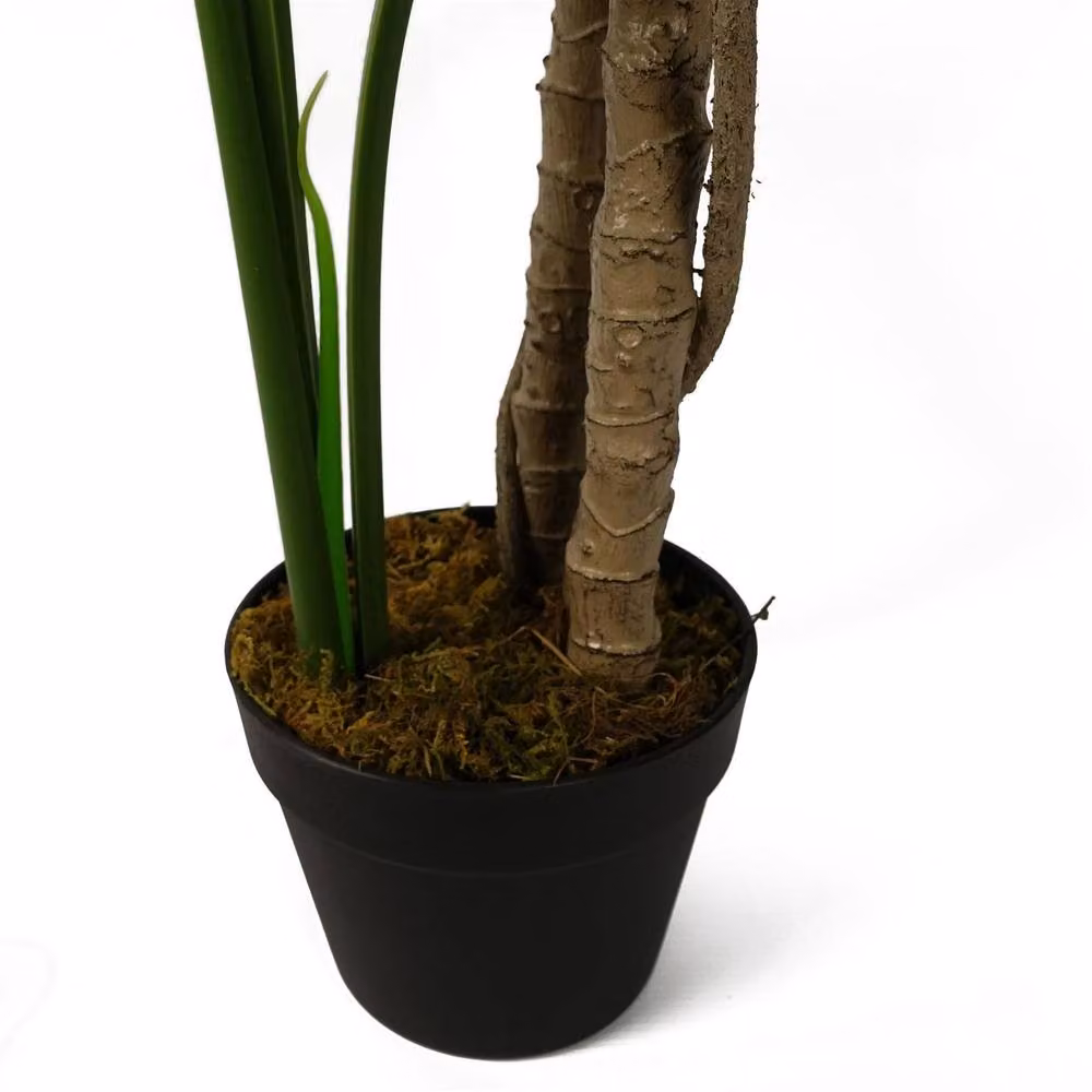 Leaf Design UK Artificial Luxury Monstera Cheese Plant in a Black Pot, Green, Height: 150 cm – 10