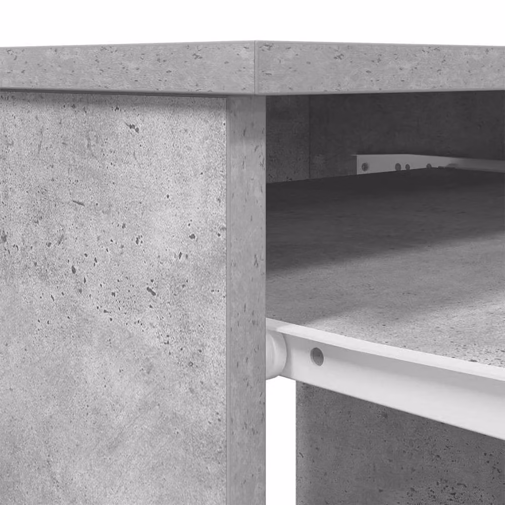 Berkfield Home Writing Desk in Grey, W/D/H: 86 x 49 x 76 cm – 3