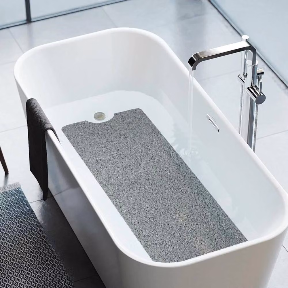 KORVIXA Grey Shower Mat for Inside Bath – 3