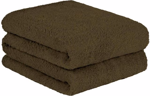 Brentfords Plain Brown Fluffy Teddy Fleece Throw, Width: 240 cm