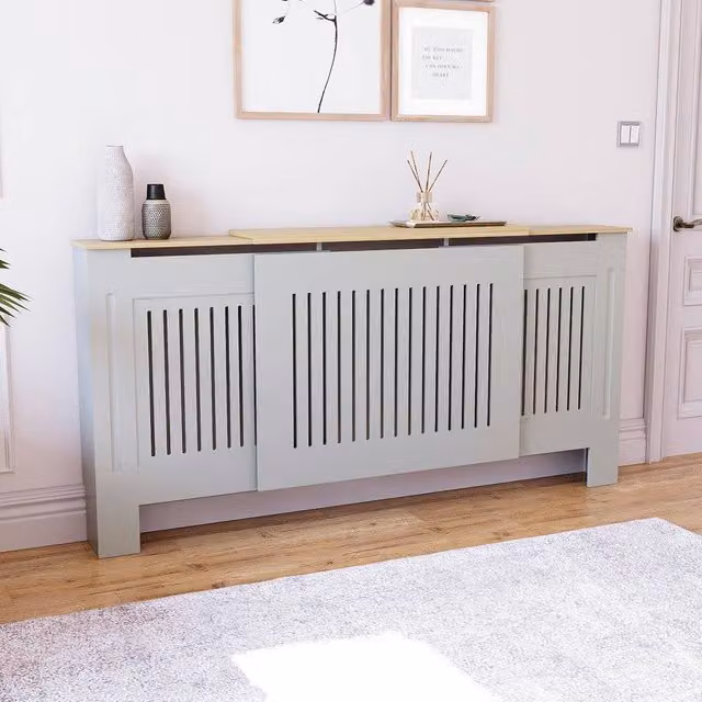 HD Designs Vida Designs Arlington Adjustable Radiator Cover in Matt Grey