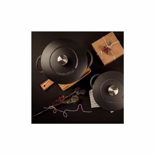 Tramontina Black Enamelled Cast Iron Casserole Dish, 6 l – 2