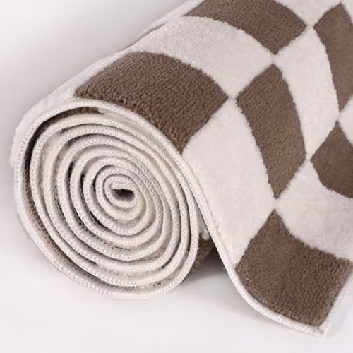 THE RUGS Loft Collection Modern Striped Living Room Area Rug in Brown and Beige, W: 80 cm, L: 150 cm – 6